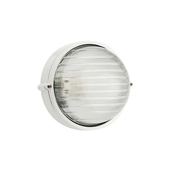 Plafoniera Grande E27 Sovil Industriale Tonda Bianco - 781/02