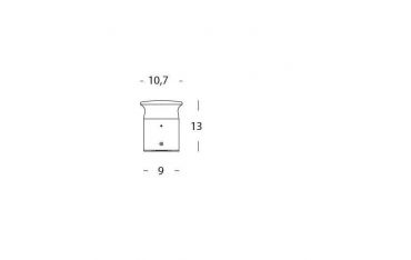 Applique/paletto 9w Led 3000k Sovil Kep Grafite - 98164/16