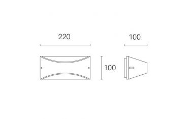 Applique Fascia 10w Led 4000k Sovil Lhasa Bianco - 99181/02