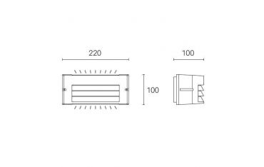 Applique Alette 10w Led 4000k Sovil Kobe Bianco - 99492/02