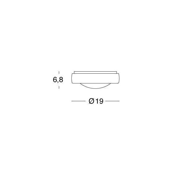 Plafoniera Picc. Tonda 8w Led 4000k Sovil Loft Bianco - 99100/02