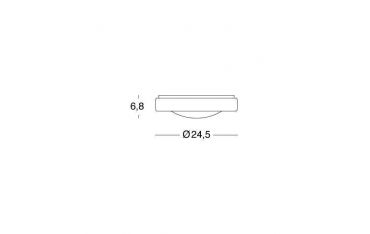 Plafoniera Media Tonda 13w Led 4000k Sovil Loft Grafite - 99101/16
