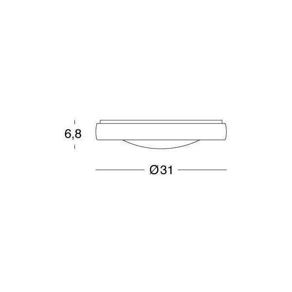 Plafoniera Grande Tonda 18 W Led 4000k Sovil Loft Grafite - 99102/16