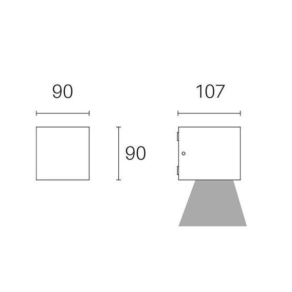 Applique Mono 6w Led 3000k Sovil Lula Grafite - 98175/16