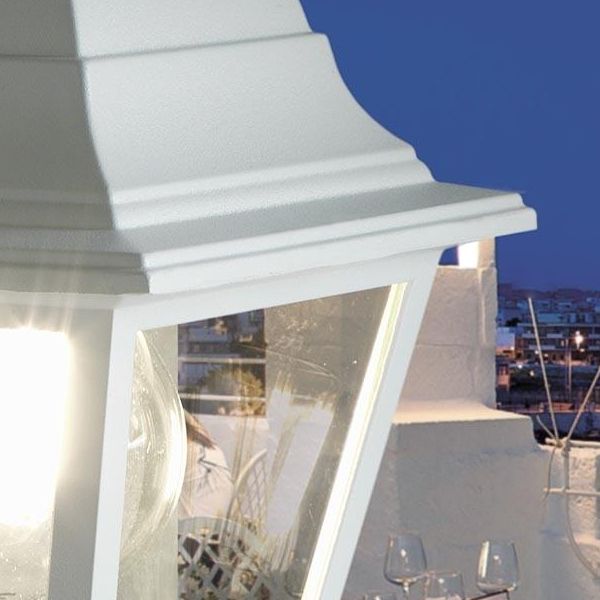 Applique In Basso Mini E27 Sovil Nano Bianco - 160/02
