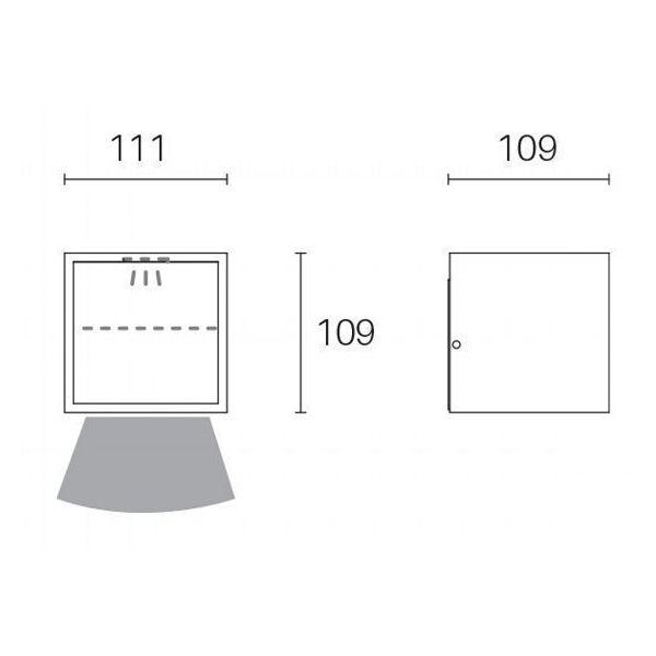 Applique Cubo 9w Led 3000k Sovil Niko Bianco - 98186/02