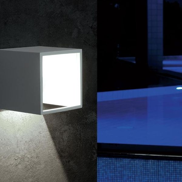 Applique Da Esterno A Led 9w Svasata Sovil Flap Bianco 161124 main image 1