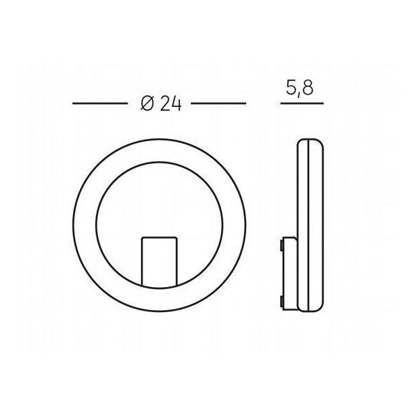 Applique Tonda 20w Led 4000k Sovil Omega Bianco - 99777/02