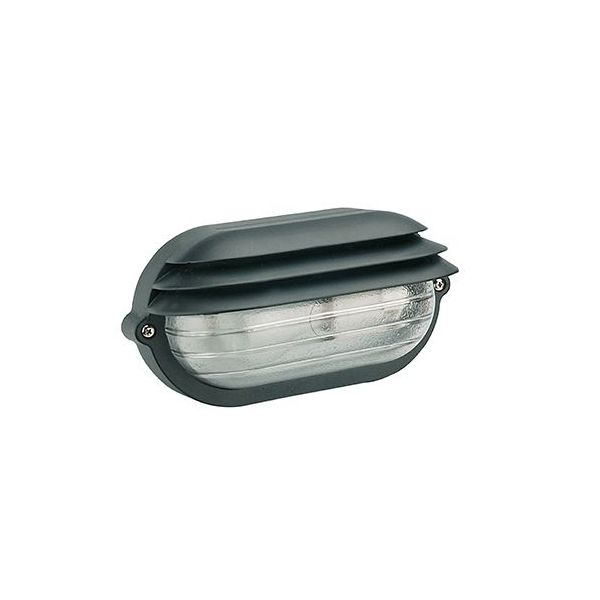Lombardo lb80322 plafoniera nova isi ovale e27 1x75w nero - Nuovo