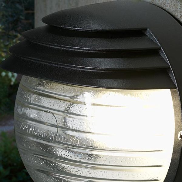 Applique Grande Tonda E27 Sovil Palpebra Tonda Nero - 790/06