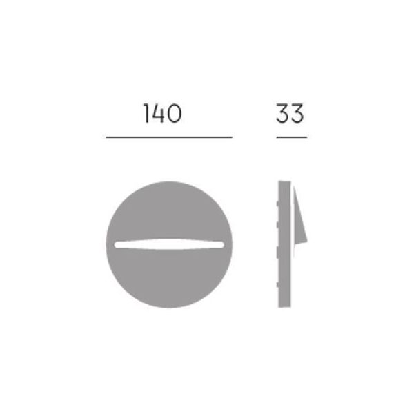 Applique Segna-passo Tonda 3w Led 4000k Sovil Open Grafite - 99201/16