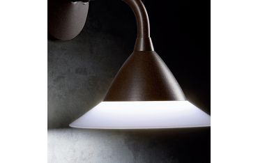 Applique In Basso 20w Led 4000k Sovil Petunia Corten - 99420/36
