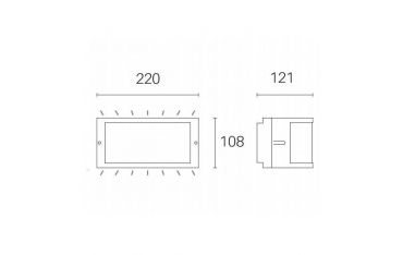 Applique Aperta 10w Led 3000k Sovil Petit Bianco - 98473/02