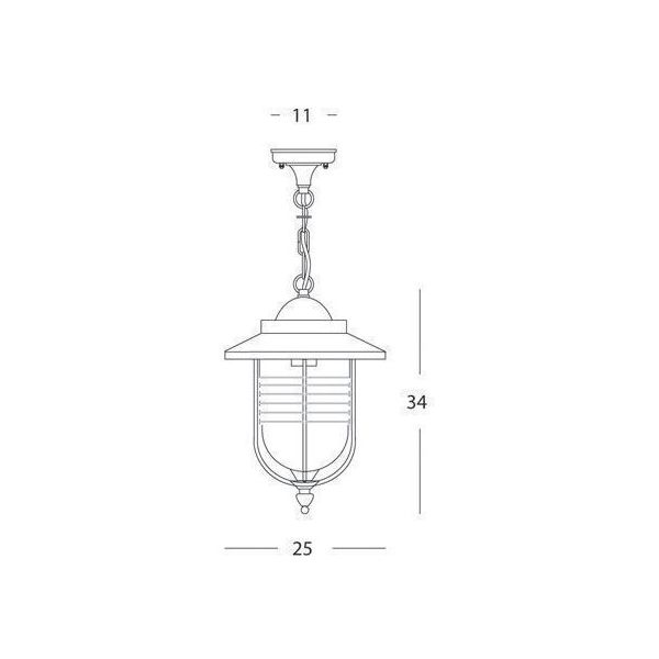 Sospensione Grande E27 Sovil Porto Ruggine - 102/11