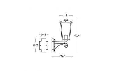 Applique In Alto Grande E27 Sovil Ribot Biancooro - 940/26