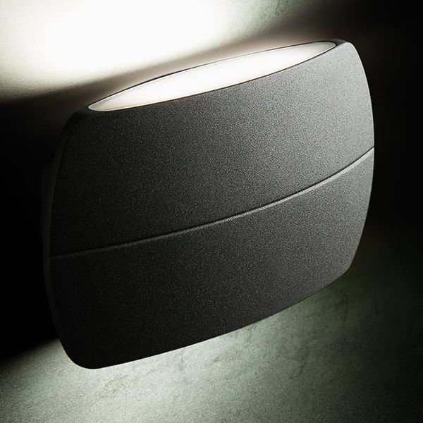 Applique Bi-emissione 5w+5w Led 3000k Sovil Pillow Grafite - 98133/16