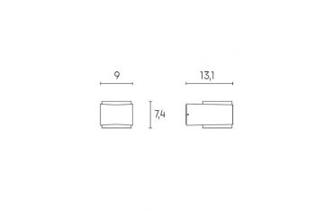 Applique Bi-emissione 4w X2 Led 4000k Sovil Ring Bianco - 99820/02