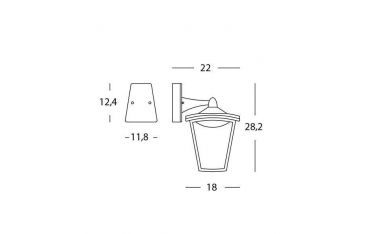 Applique In Basso 7w Led 4000k Sovil Royal Bianco - 99200/02