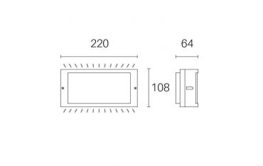 Applique Schermo 10w Led 3000k Sovil Screen Caffe' - 98500/27