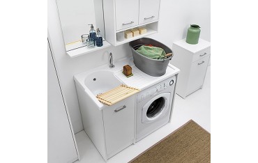 Lavatoio Copri Lavatrice con Vasca Sinistra Domestica Colavene 106x50x90 - DL1052B