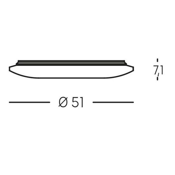 Plafoniera Tonda 36w Led Cct3 Sovil Stripes Bianco-stripes - 97811/52