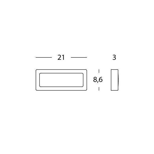 Applique Segna-passo 5w Led 4000k Sovil Trend Alluminio - 99121/72