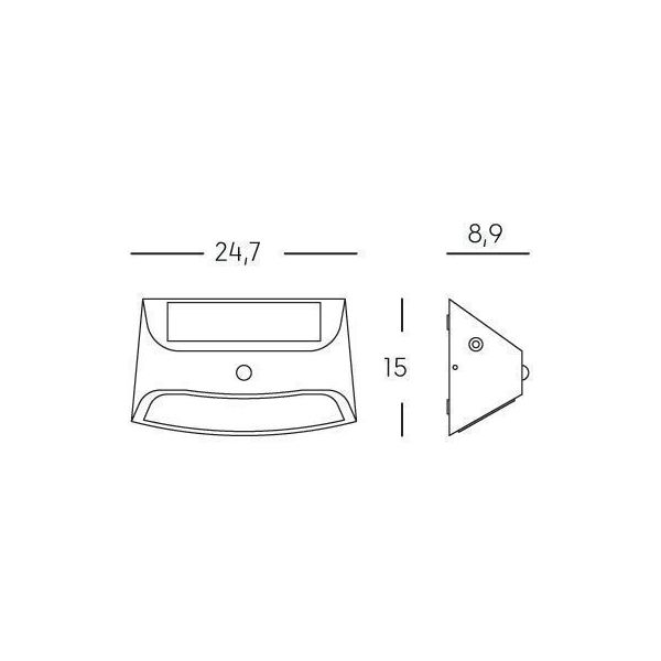 Applique Solare Led 4000k Sovil Sunny Grafite - 99128/16