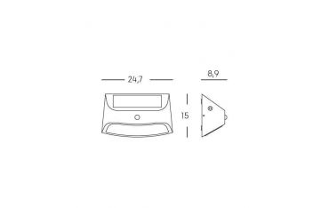 Applique Solare Led 4000k Sovil Sunny Grafite - 99128/16