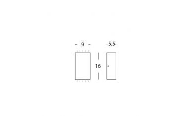 Applique Bi-emissione 6w+6w Led 4000k Sovil Trump Grafite - 99135/16