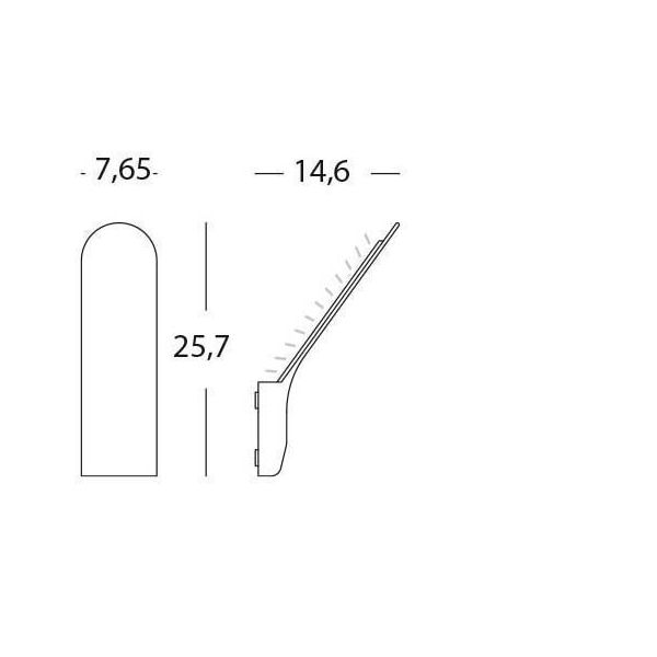 Applique Riflessa 8w Led 4000k Sovil Surf Grafite - 99141/16