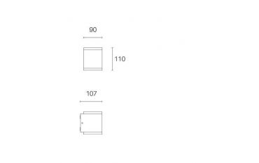 Applique Doppia 7w+7w Led 4000k Sovil Tango Bianco - 99174/02