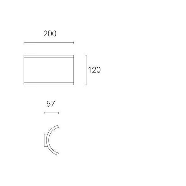 Applique Doppia 6w+6w Led 3000k Sovil Tesla Bianco - 98218/02