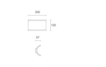 Applique Doppia 6w+6w Led 4000k Sovil Tesla Caffe' - 99218/27