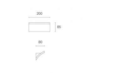 Applique Singola 6w Led 3000k Sovil Tesla Bianco - 98219/02