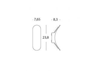 Applique Bi-emissione 4w+4w Led 4000k Sovil Wanda Grafite - 99142/16