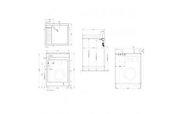 Lavatoio Copri Lavacril On Colavene 72x68x91 - 35L3B1