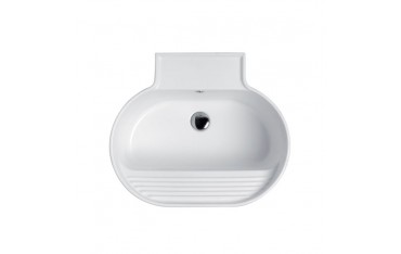 Lavabo Sospeso o Da Appoggio Tino Colavene 60x50x30 Bianco Opaco - LATN605T