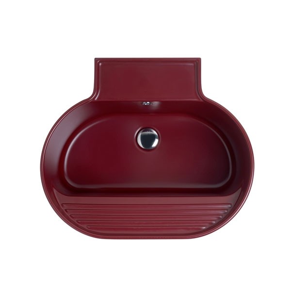 Lavabo Sospeso o Da Appoggio Tino Colavene 60x50x30 Vinaccia Lucido - LATN605X