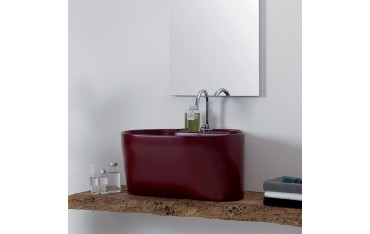 Lavabo Sospeso o Da Appoggio Tino Colavene 60x50x30 Vinaccia Lucido - LATN605X