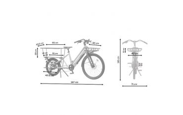 Ebike 36v 10ah Cargo C3 - Blue Nilox Urban Fighter - 30NXEBCLTV1