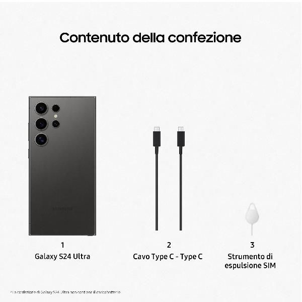 Galaxy S24 Ultra 12 512gb Black Samsung Cellulari - SM-S928BZKHEUE