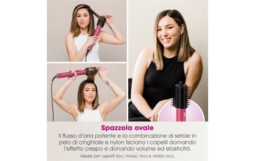 Styler Asciugacapelli Shark Flexstyle Comp Set - Pink Malibu - Shark - SHR.HD440BPEU