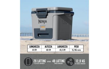 Frigo Portatile Ninja Frostvault 28lt - Grigio - Ninja - NNJ.FB131EUGY