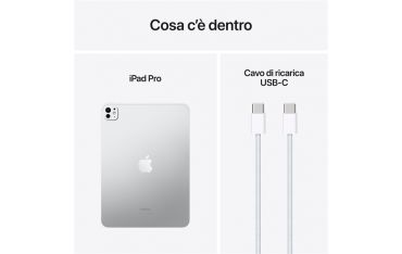 Ipad Pro 13\" Wi-fi 256gb Con Vetro Standard Argento - Apple - APP.MVX33TY/A