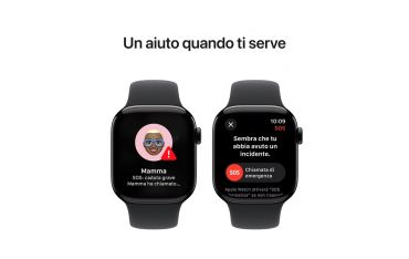 Watch Serie 10 Gps 42mm Alluminio Jet Black - Cinturino Sport Nero S/m - Apple - APP.MWWE3QL/A