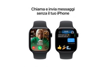 Watch Serie 10 Gps 42mm Alluminio Jet Black - Cinturino Sport Nero S/m - Apple - APP.MWWE3QL/A