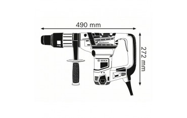 Martello Perforatore GBH 36V-EC Compact Bosch - 2 Batterie + Punte + Mandrino