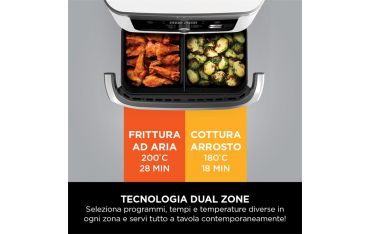 Friggitrice Ad Aria ninja flexdrawer Da 10,4 L - Bianco - Ninja - NNJ.AF500EUWH