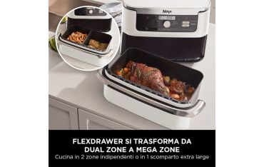 Friggitrice Ad Aria ninja flexdrawer Da 10,4 L - Bianco - Ninja - NNJ.AF500EUWH