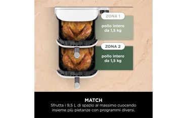 Friggitrice Ad Aria Ninja 9,5 Lt - Bianco - Ninja - NNJ.SL400EUWH